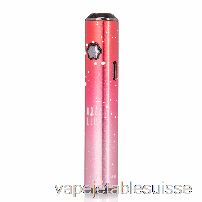 Vape Suisse Dazzleaf Squarii Bottom Twist 510 Batterie éclaboussures Rouges